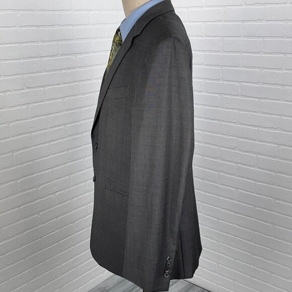 Jos A Bank Blazer Men 43R Gray Reda 1865 Super 110s Wool Classic Career Jacket - Picture 3 of 14